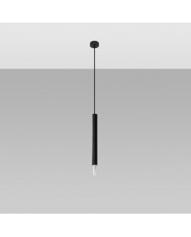 Lampa wisząca WEZYR 1 czarna Sollux SL.0960