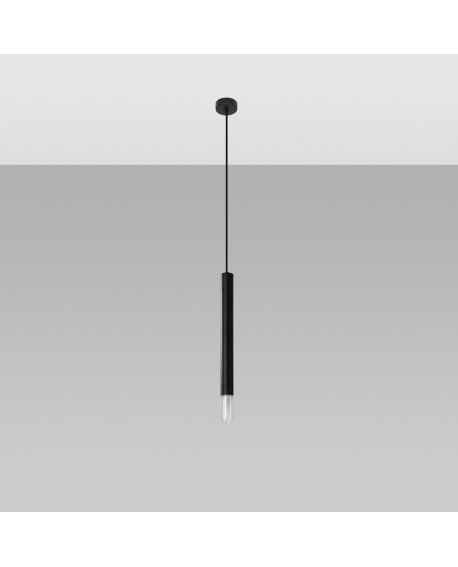 Lampa wisząca WEZYR 1 czarna Sollux SL.0960