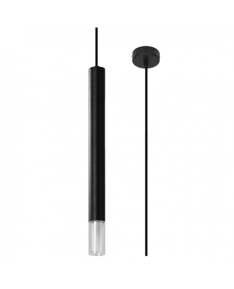 Lampa wisząca WEZYR 1 czarna Sollux SL.0960