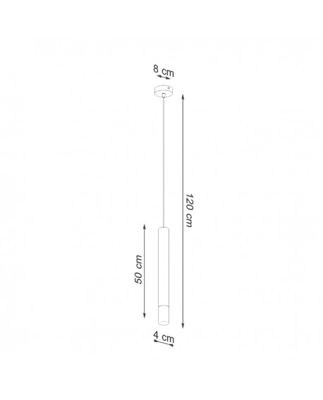 Lampa wisząca WEZYR 1 czarna Sollux SL.0960