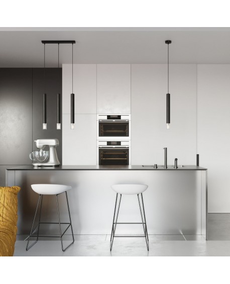 Lampa wisząca WEZYR 2 czarna Sollux SL.0961