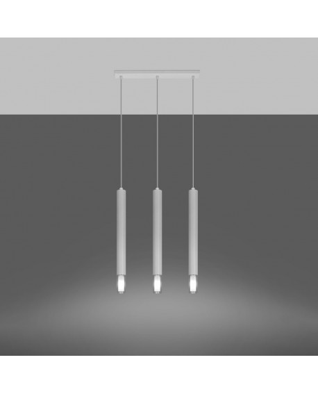 Lampa wisząca WEZYR 3 biała Sollux SL.0959