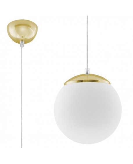 Lampa wisząca UGO 20 złota Sollux SL.0715