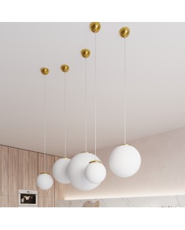 Lampa wisząca UGO 20 złota Sollux SL.0715