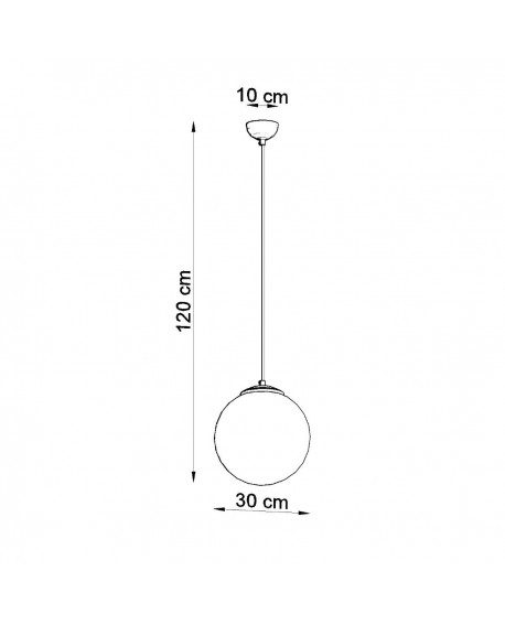 Lampa wisząca UGO 30 chrom Sollux SL.0264