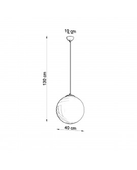Lampa wisząca UGO 40 złota Sollux SL.0717