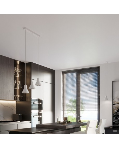 Lampa wisząca TAZILA 1 biała ES111 Sollux SL.0987