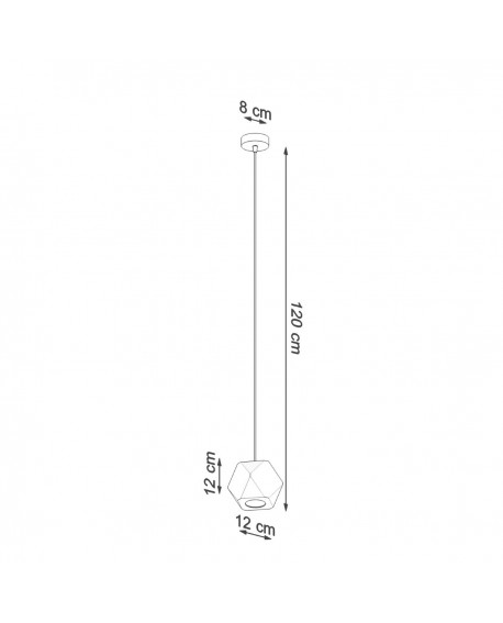 Lampa wisząca WOODY naturalne drewno Sollux SL.1011