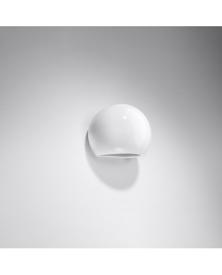 Kinkiet lakierowany GLOBE biały połysk Sollux SL.1026