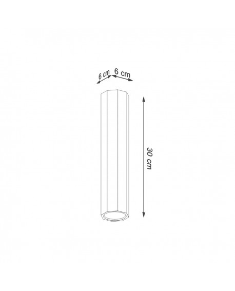 Plafon ZEKE 30 dąb Sollux SL.1034