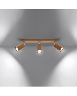 Plafon ZEKE 3 dąb Sollux SL.1030