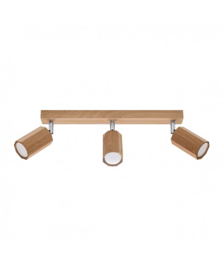 Plafon ZEKE 3 dąb Sollux SL.1030