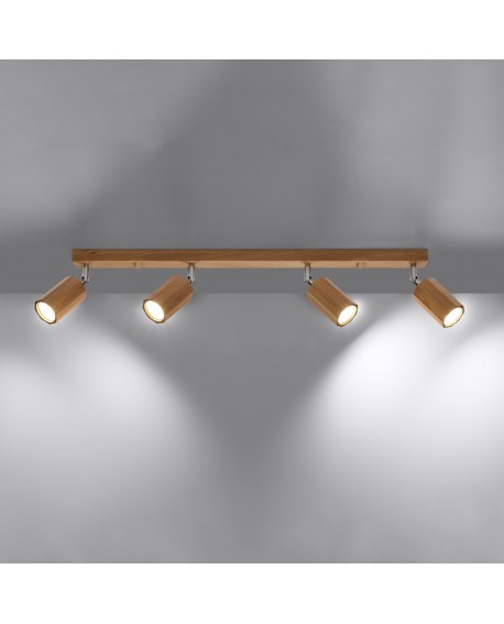 Plafon ZEKE 4 dąb Sollux SL.1031