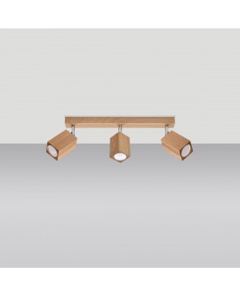 Plafon KEKE 3 dąb Sollux SL.1037