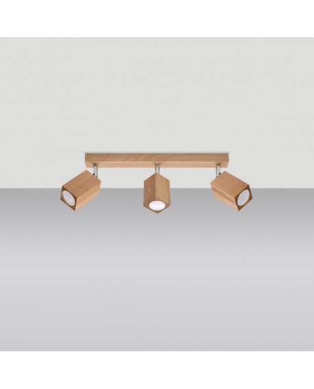 Plafon KEKE 3 dąb Sollux SL.1037