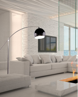LAMPA STOJĄCA PODŁOGOWA CHROMOWANA EVOLIO