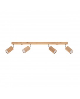 Plafon BERG 4 naturalne drewno Sollux SL.1042