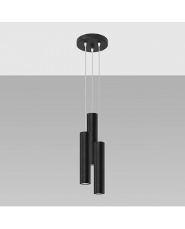 Lampa wisząca LAGOS 3P czarny Sollux SL.1079