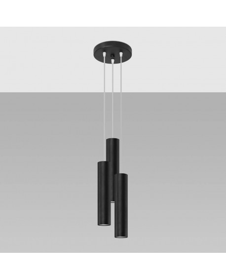 Lampa wisząca LAGOS 3P czarny Sollux SL.1079