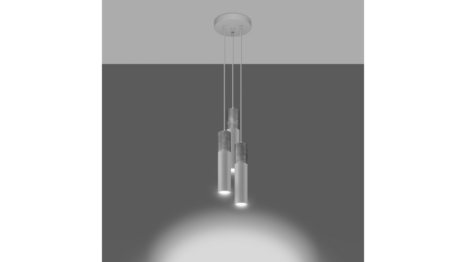 Lampa wisząca BORGIO 3P biały Sollux SL.1080