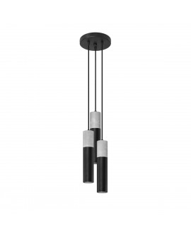 Lampa wisząca BORGIO 3P czarny Sollux SL.1081