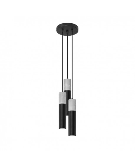 Lampa wisząca BORGIO 3P czarny Sollux SL.1081