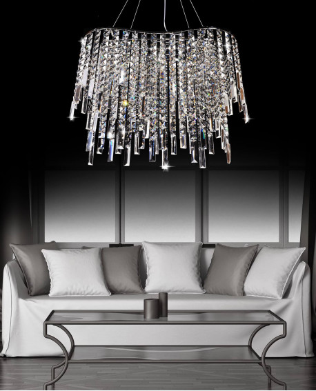 KRYSZTAŁOWA LAMPA WISZĄCA ZUCCHERO 600