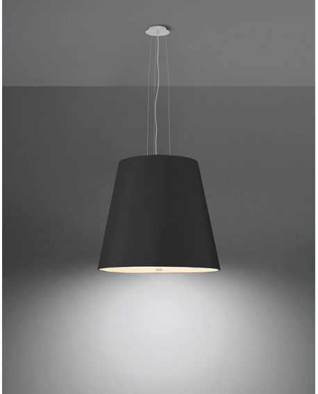Żyrandol GENEVE 50 czarny Sollux SL.0736