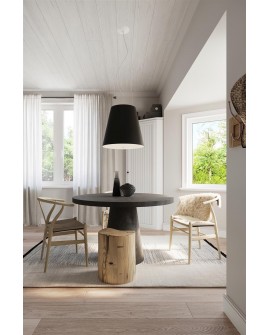 Żyrandol GENEVE 50 czarny Sollux SL.0736