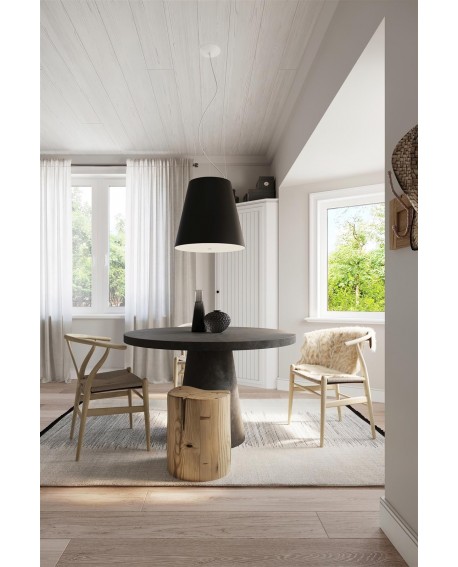 Żyrandol GENEVE 50 czarny Sollux SL.0736