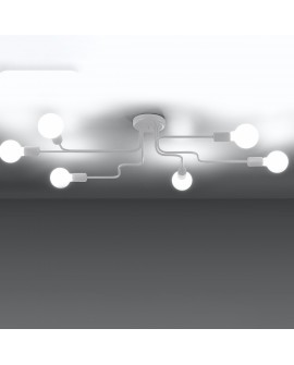 Żyrandol VECTOR 6 biały Sollux SL.1443