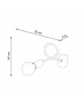Kinkiet LOOP biały Sollux SL.1430