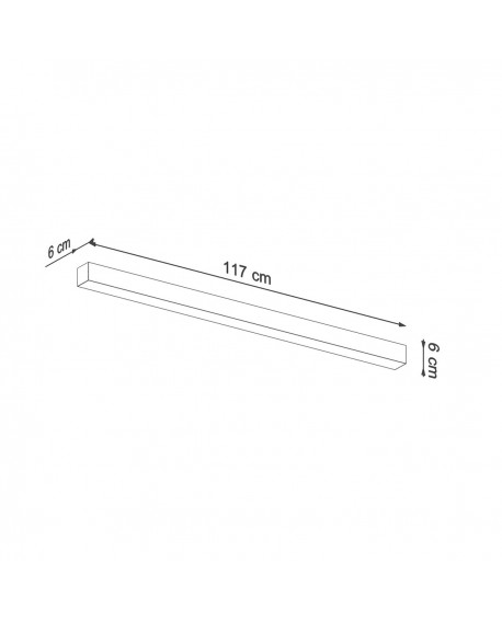 Kinkiet PINNE 117 szary 4000K Sollux TH.076