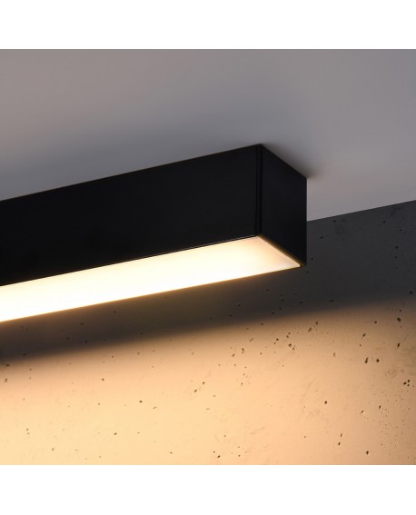 Plafon PINNE 67 czarny 3000K Sollux TH.042
