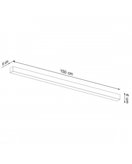 Plafon PINNE 150 szary 3000K Sollux TH.097