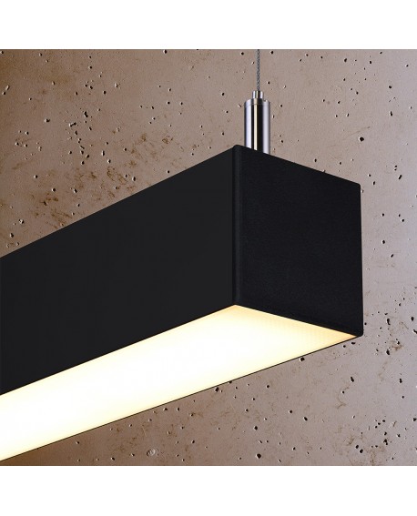 Lampa wisząca PINNE 67 czarna 3000K Sollux TH.030