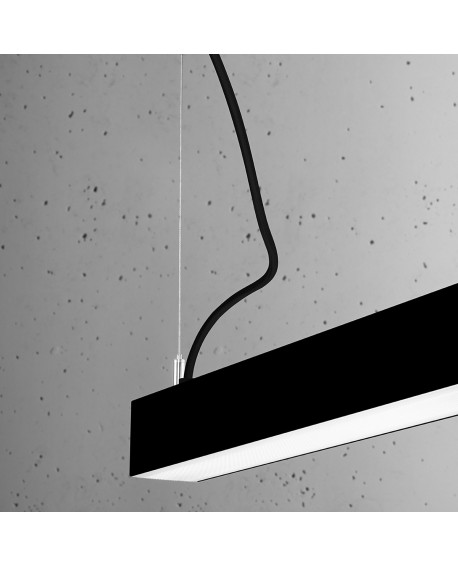 Lampa wisząca PINNE 67 czarna 3000K Sollux TH.030