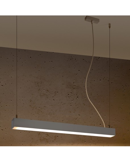 Lampa wisząca PINNE 67 szara 3000K Sollux TH.031