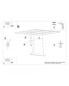 Lampa wisząca PINNE 67 szara 3000K Sollux TH.031