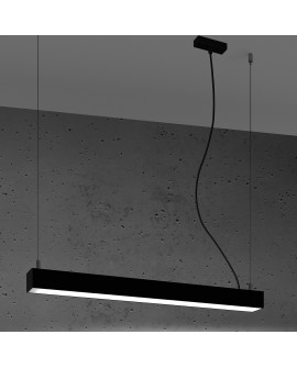 Lampa wisząca PINNE 67 czarna 4000K Sollux TH.033