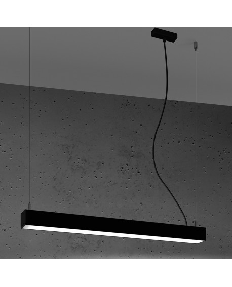Lampa wisząca PINNE 67 czarna 4000K Sollux TH.033
