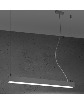 Lampa wisząca PINNE 67 szara 4000K Sollux TH.034