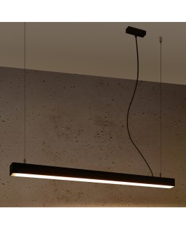 Lampa wisząca PINNE 90 czarna 3000K Sollux TH.048
