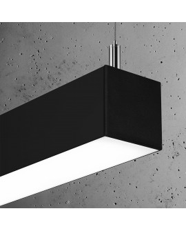 Lampa wisząca PINNE 90 czarna 4000K Sollux TH.051