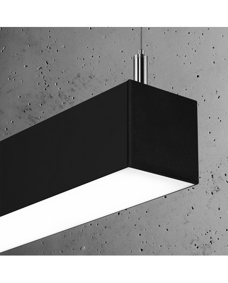 Lampa wisząca PINNE 90 czarna 4000K Sollux TH.051