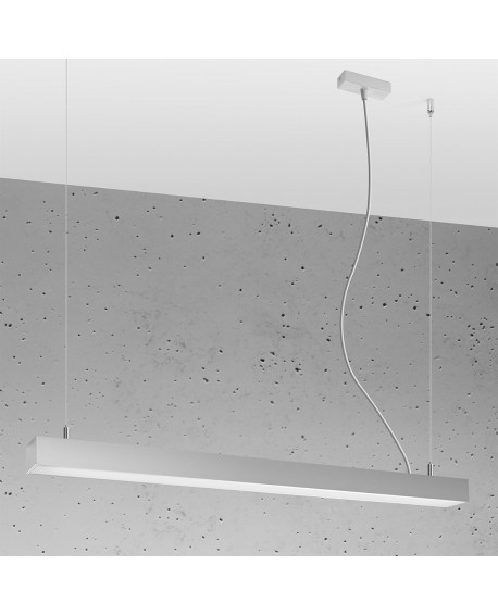 Lampa wisząca PINNE 90 szara 4000K Sollux TH.052