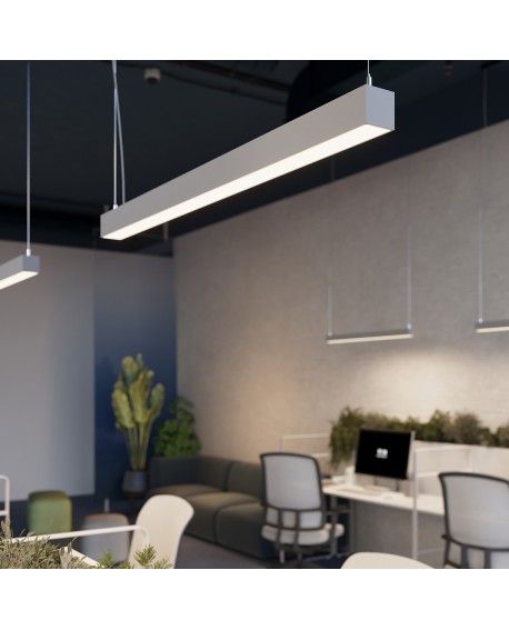 Lampa wisząca PINNE 90 szara 4000K Sollux TH.052