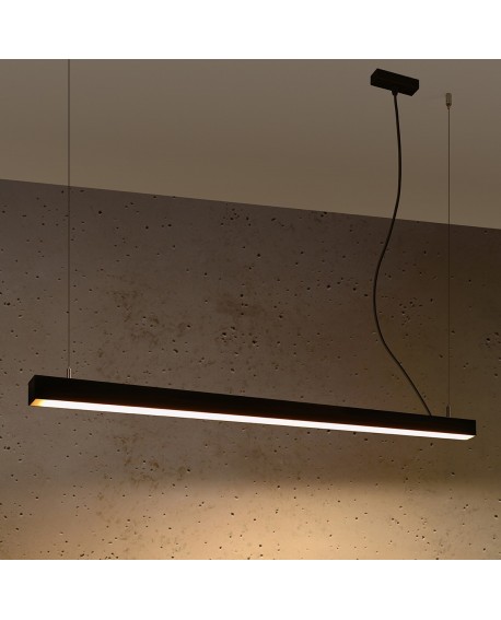 Lampa wisząca PINNE 117 czarna 3000K Sollux TH.066