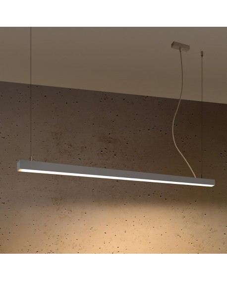 Lampa wisząca PINNE 150 szara 3000K Sollux TH.085