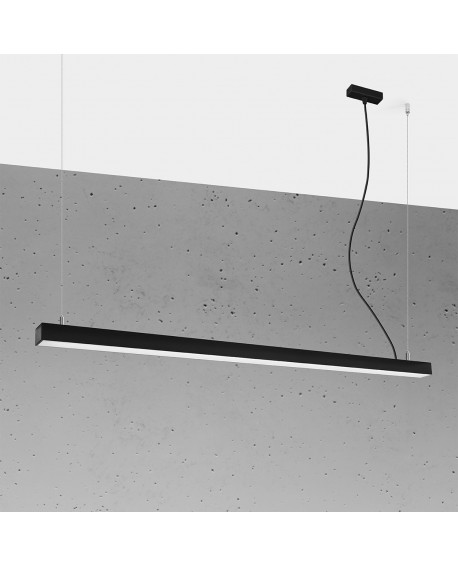 Lampa wisząca PINNE 150 czarna 4000K Sollux TH.087